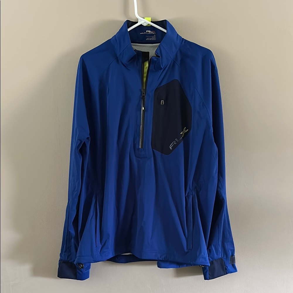 Ralph Lauren Blue Windbreaker with Cropped Silhouette